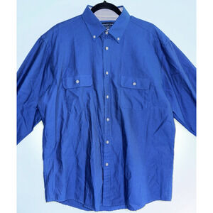 Michelson Studio London 1937 Men’s Long Sleeve Shirt – XL – Blue – 100% Cotton
